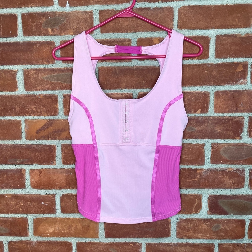 Eleven pink athletic tank top